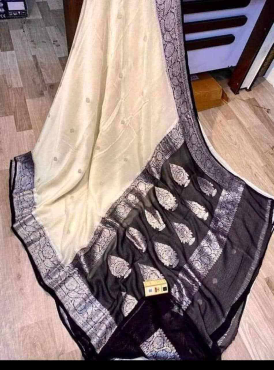 Pure Chiffon Silk Saree (SILK MARK)