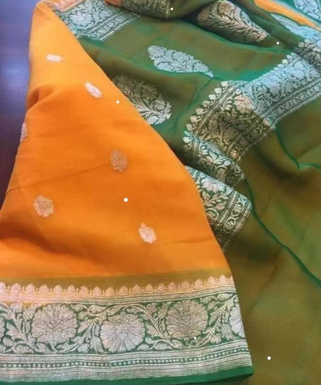 Pure Chiffon Silk Saree (SILK MARK)